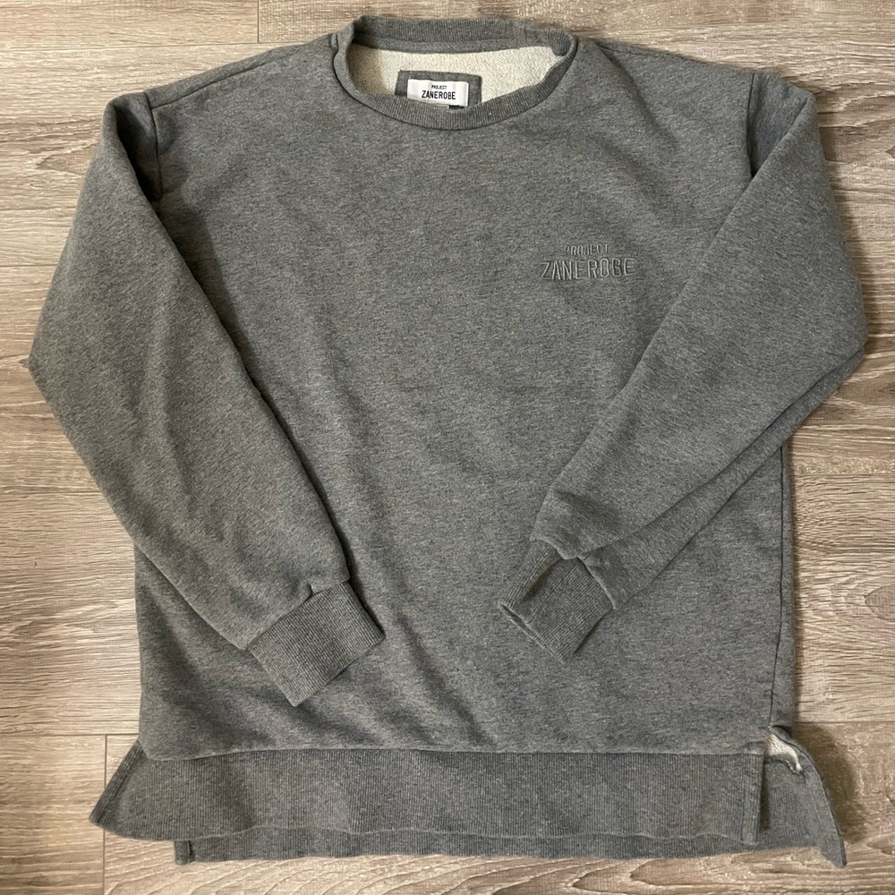 Project Zanerobe Grey Crewneck Sweater - Size M